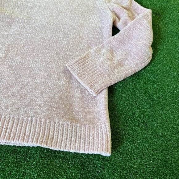 Btween Girls' Long Sleeve Subtle Metallic Sparkle Pink Knit Sweater Top Size 10 - Picture 9 of 11